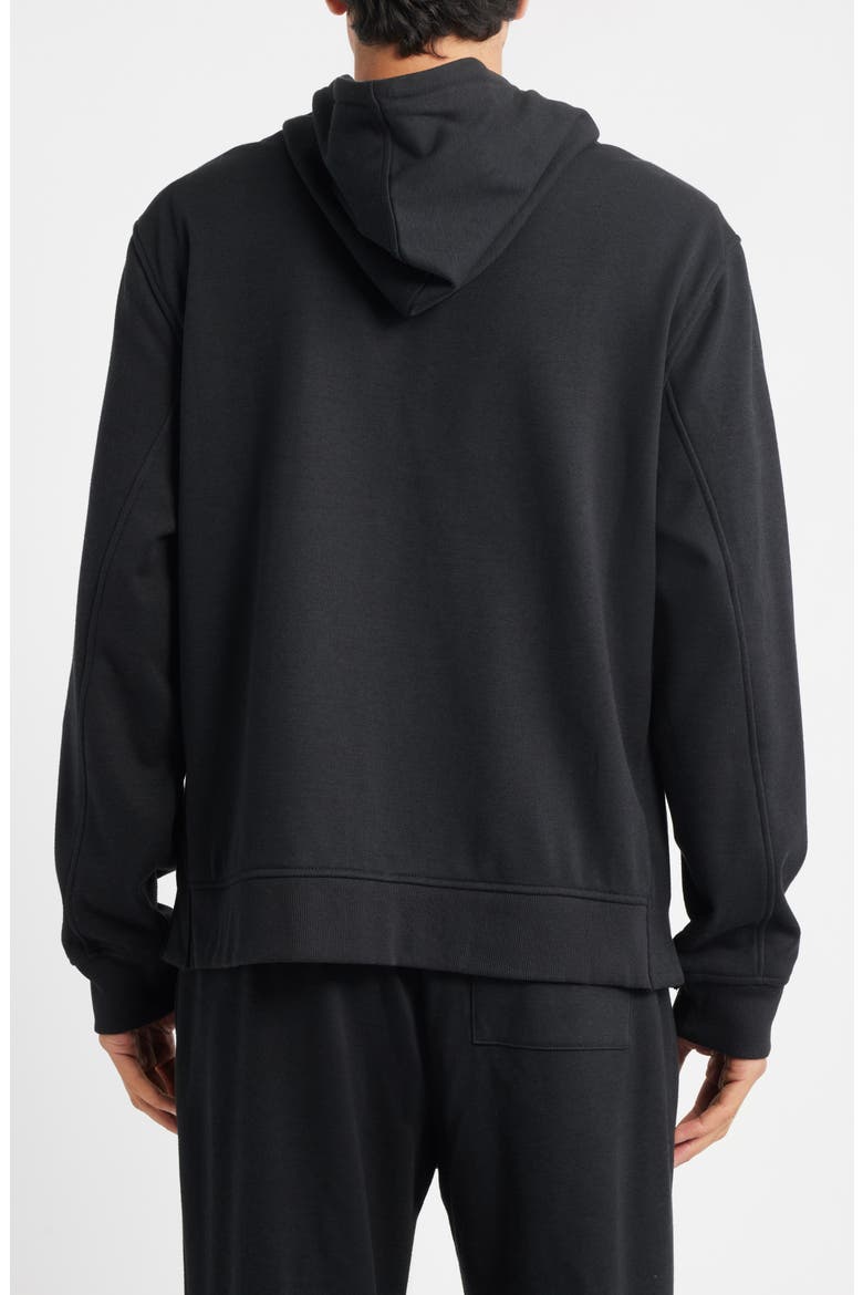 Shiloh Fleece Zip Hoodie, Alternate, color, BLACK
