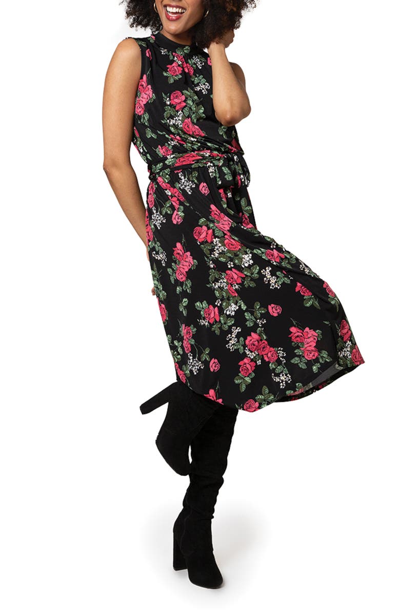 Leota Mindy Print Midi Dress, Alternate, color, 