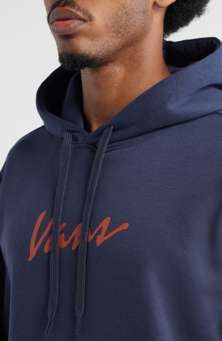Vans Scripted Logo Hoodie, Alternate, color, Parisian Night