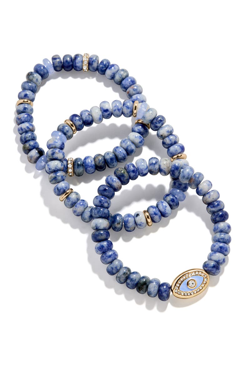 Energy Aligned Evil Eye Bracelet, Main, color, DRK BLUE