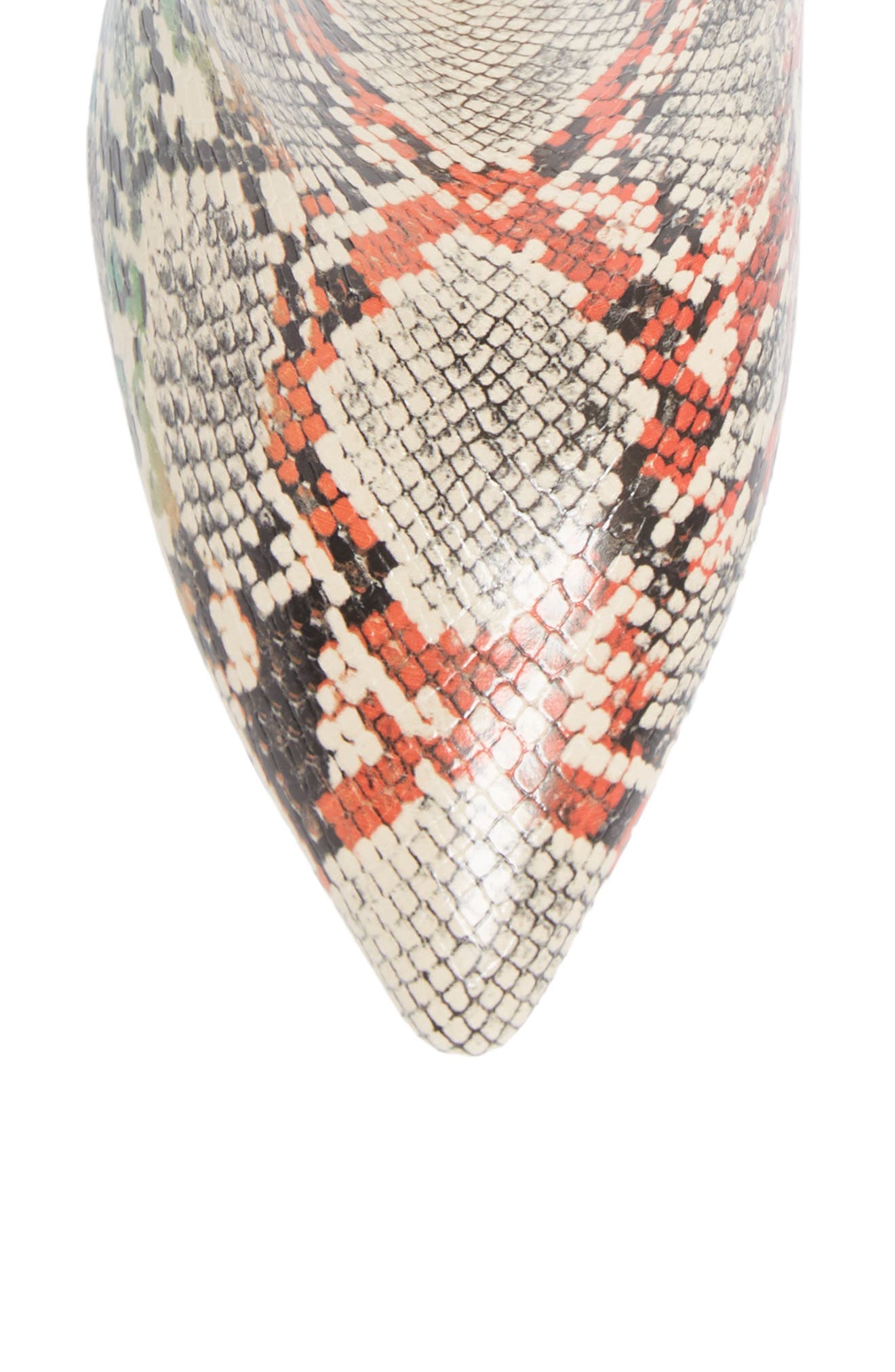 Nix Pointed Toe Bootie, Alternate, color, RAINBOW SNAKE PRINT
