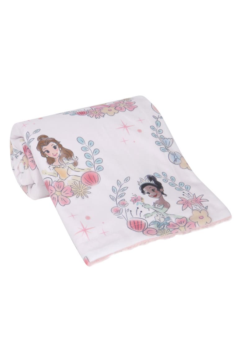 Disney Princesses Baby Blanket - Ariel,Snow White,Cinderella,& more, Alternate, color, White