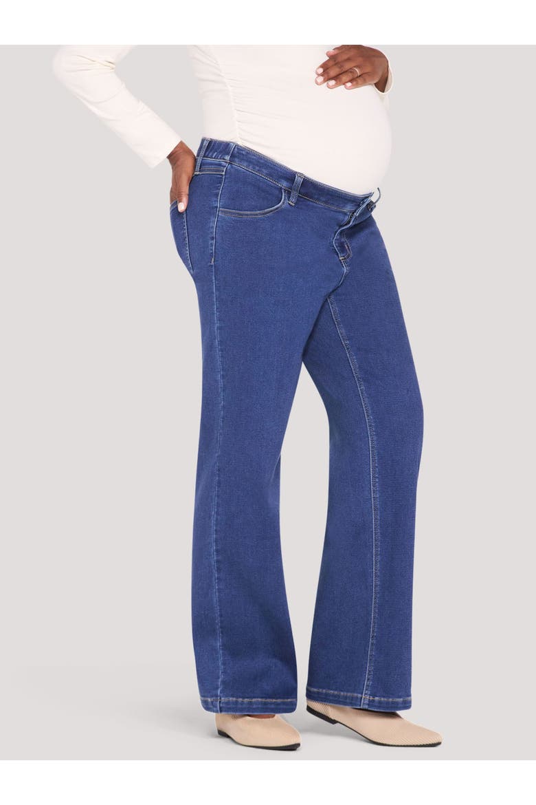 Under the Belly Straight Leg Knit Denim, Alternate, color, Dark Wash