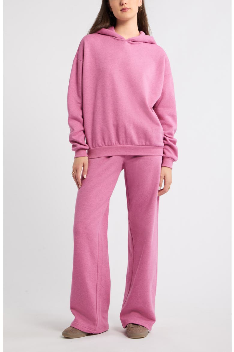 Baggy Wide Leg Sweatpants, Alternate, color, PINK AZALEA HEATHER