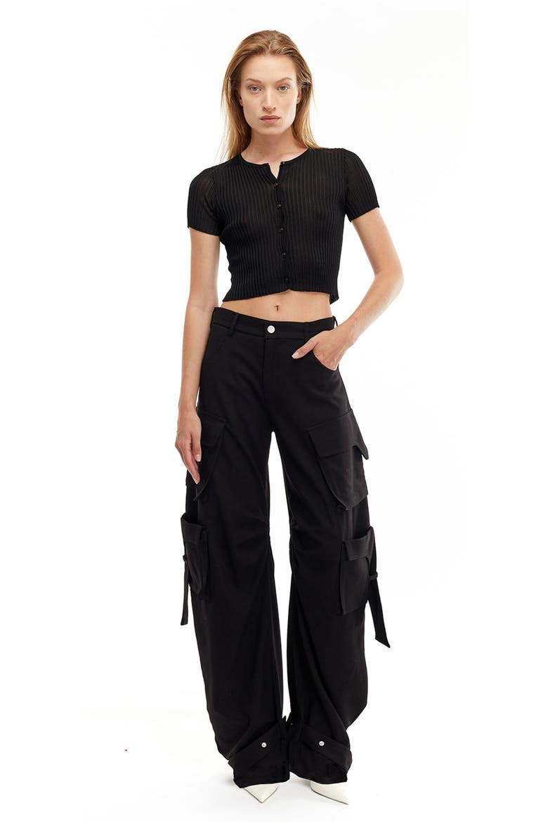 Eline Knit Top, Alternate, color, Black