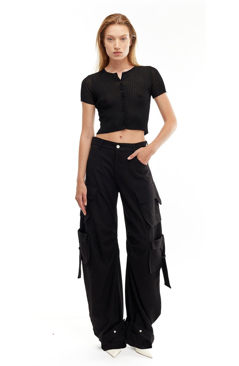 Mother of All Eline Knit Top, Alternate, color, Black