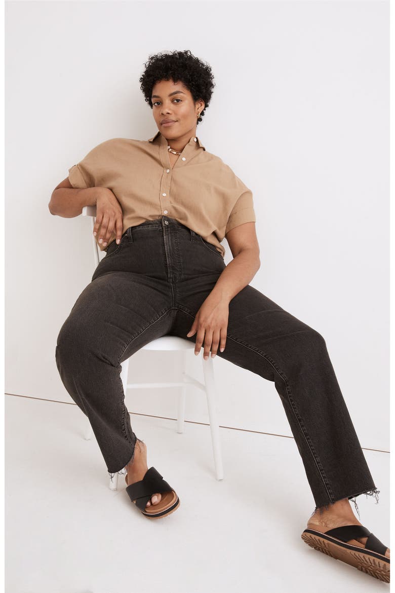 The Curvy Perfect Vintage Straight Jeans, Alternate, color, LUNAR WASH