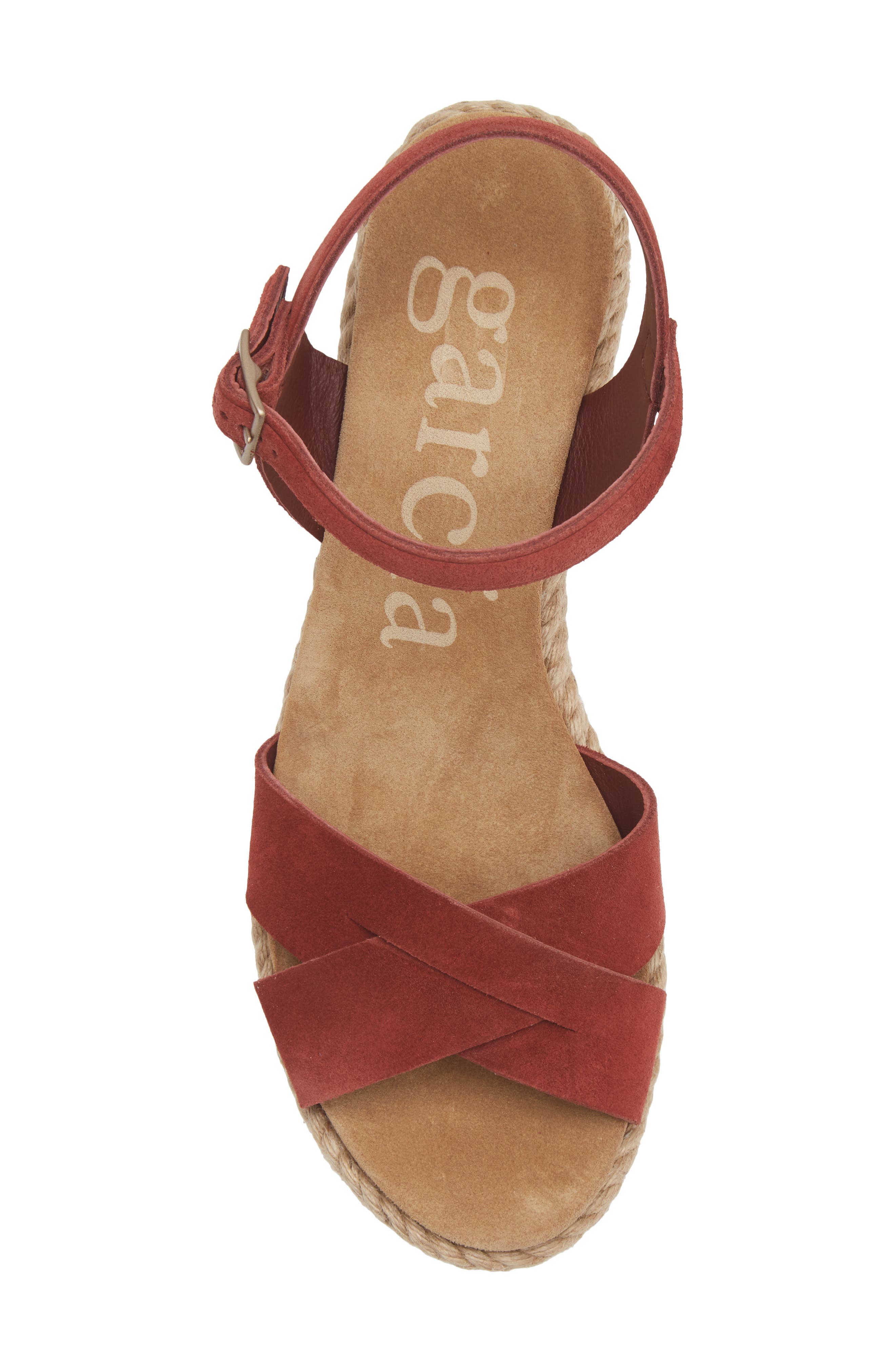 Pedro Garcia Dalys Espadrille Platform Wedge Sandal, Alternate, color, Henna Castoro