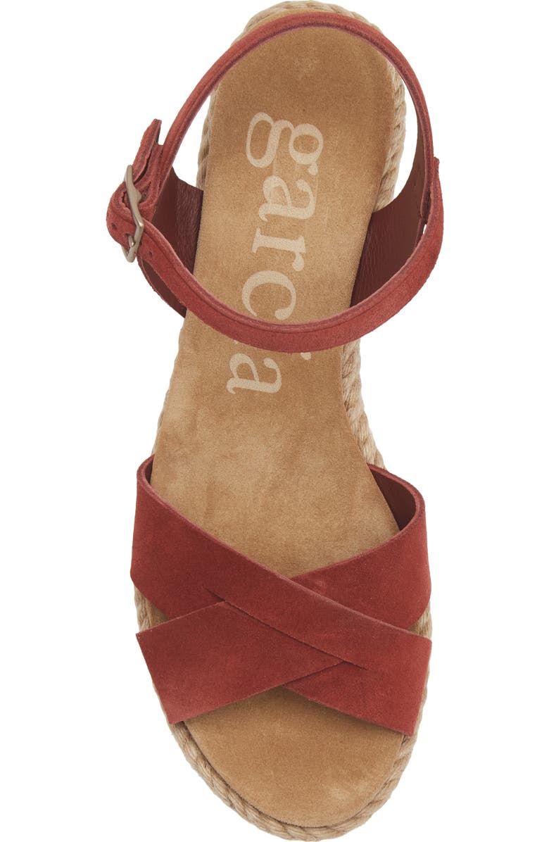 Pedro Garcia Dalys Espadrille Platform Wedge Sandal, Alternate, color, Henna Castoro