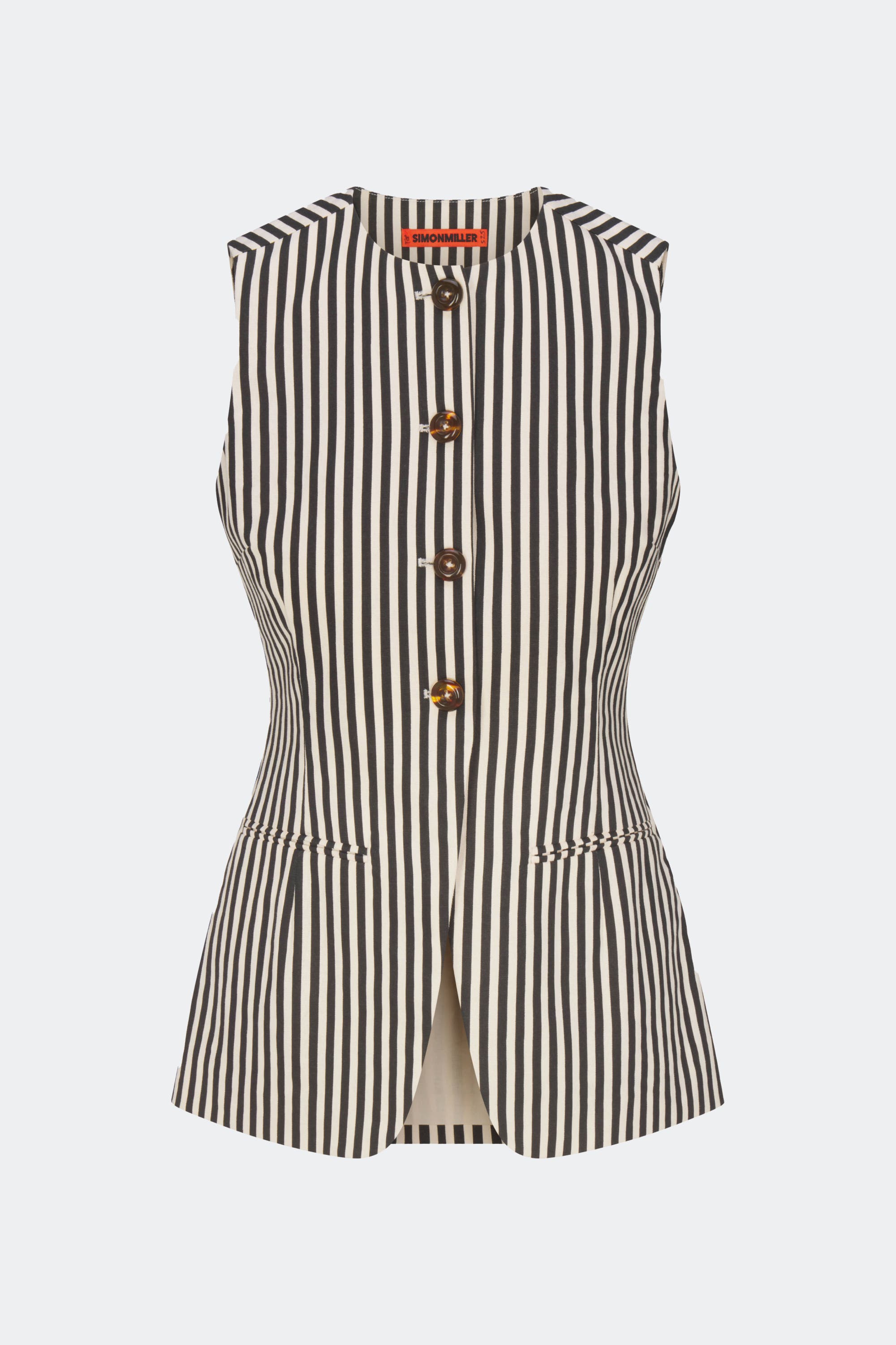Del Mar Linen Vest - image 2