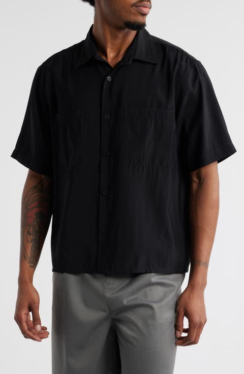 Resort Boxy Short Sleeve Button-Up Shirt