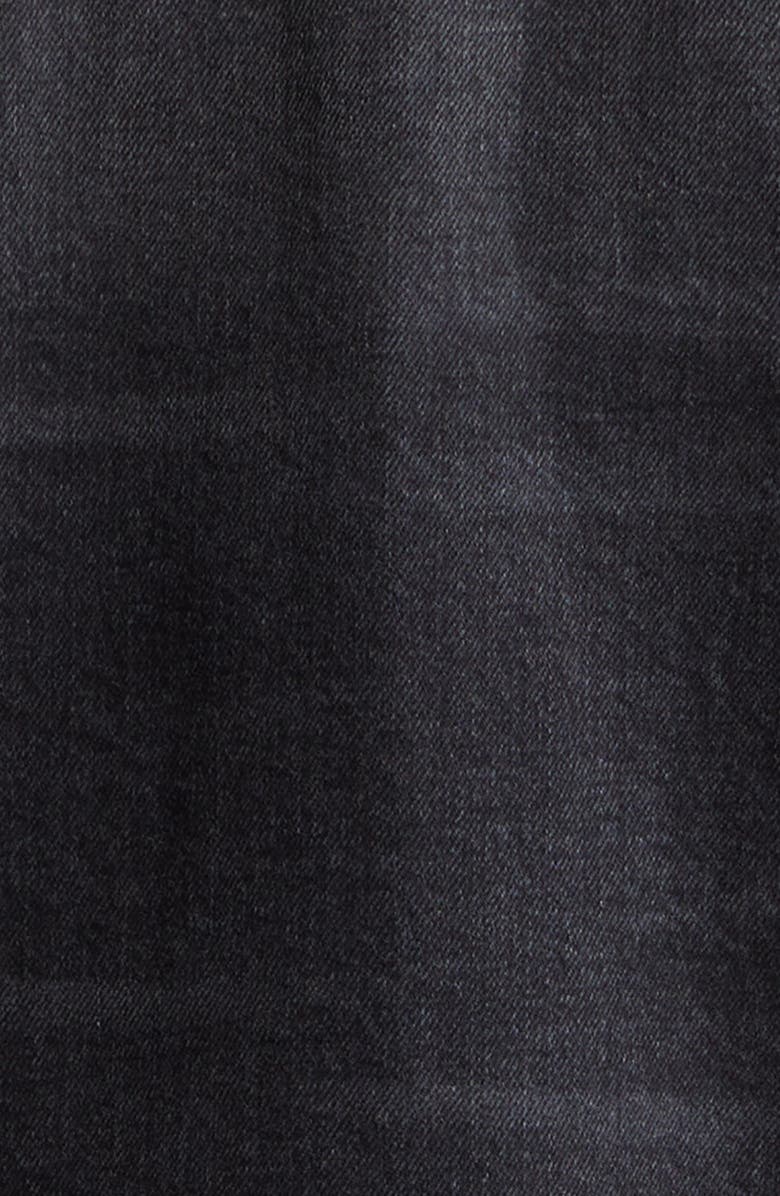 AMIRI MA Distressed Denim Trucker Jacket, Alternate, color, Faded Black