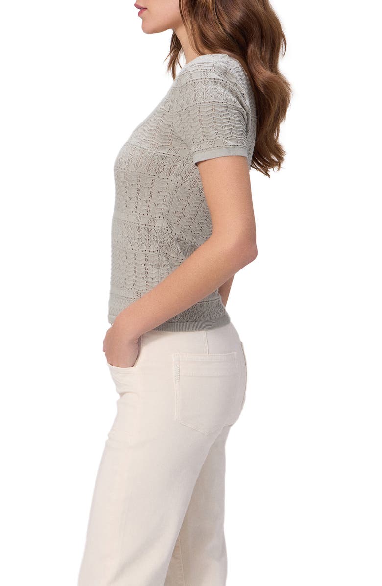 PAIGE Etoile Mixed Stitch Cotton Blend Sweater, Alternate, color, Sea Mist