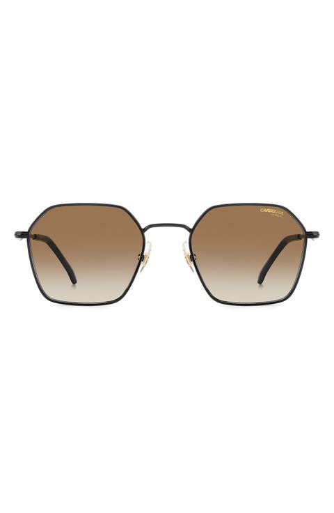 53mm Hex Metal Frame Sunglasses