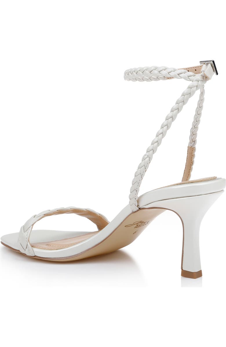 Jewel Badgley Mischka Nyx Ankle Strap Sandal, Alternate, color, White Leather