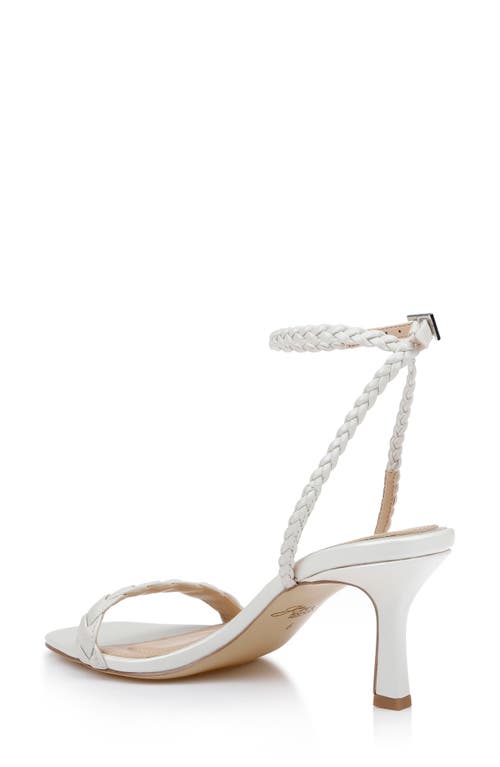 Jewel Badgley Mischka Nyx Ankle Strap Sandal In White