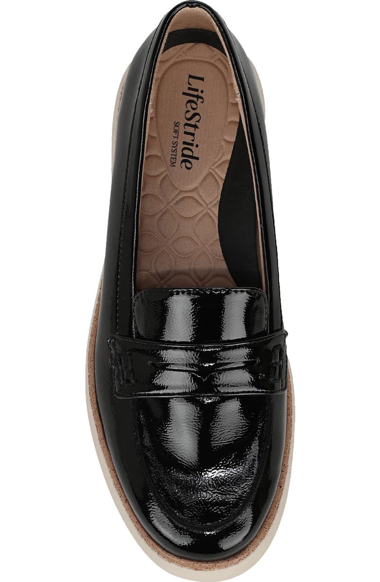 LifeStride Chelsea Platform Penny Loafer, Alternate, color, Black