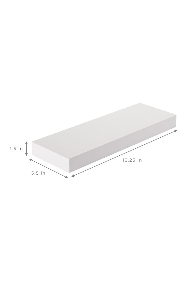 Floating Shelves - Set of 2, Alternate, color, WHITE