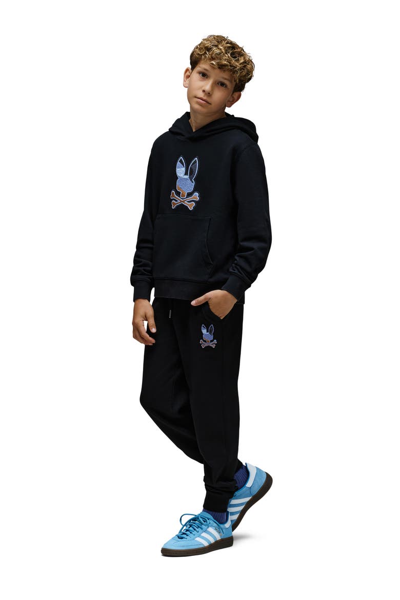 Kids' Dante Embroidered Graphic Sweatpants, Alternate, color, BLACK