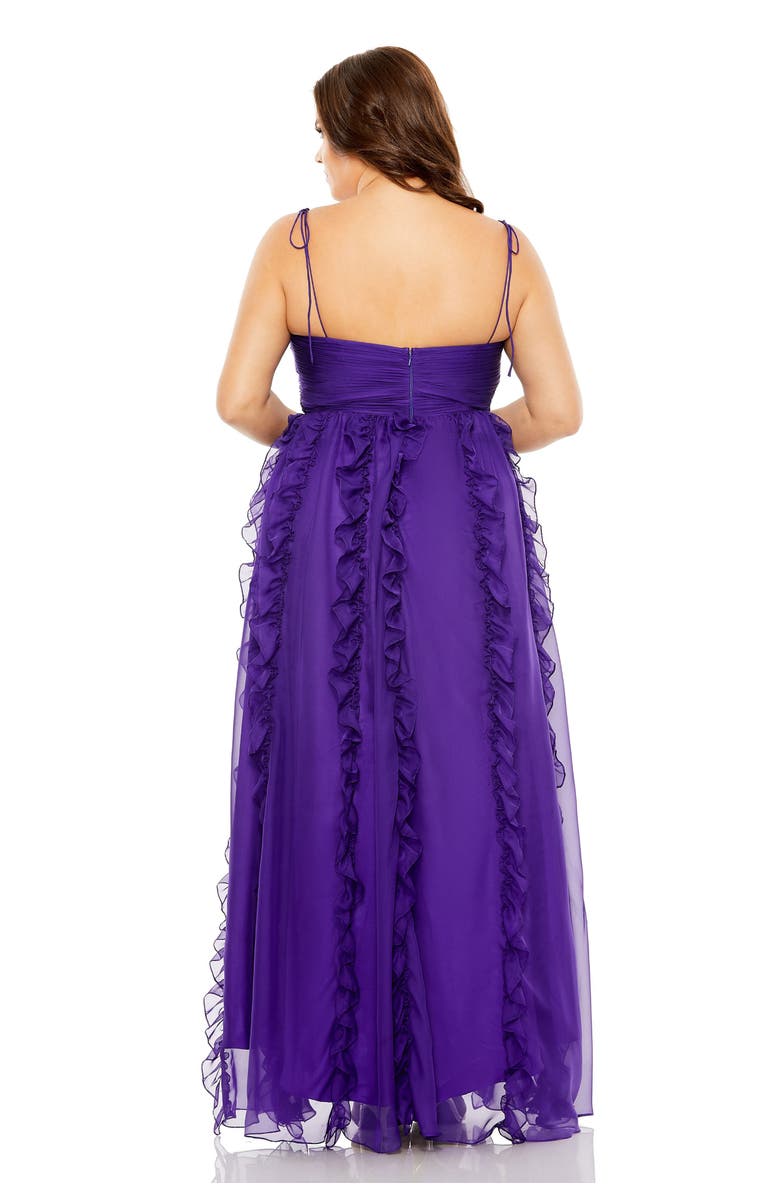 Mac Duggal Keyhole Detail Chiffon Sleeveless Gown, Alternate, color, 