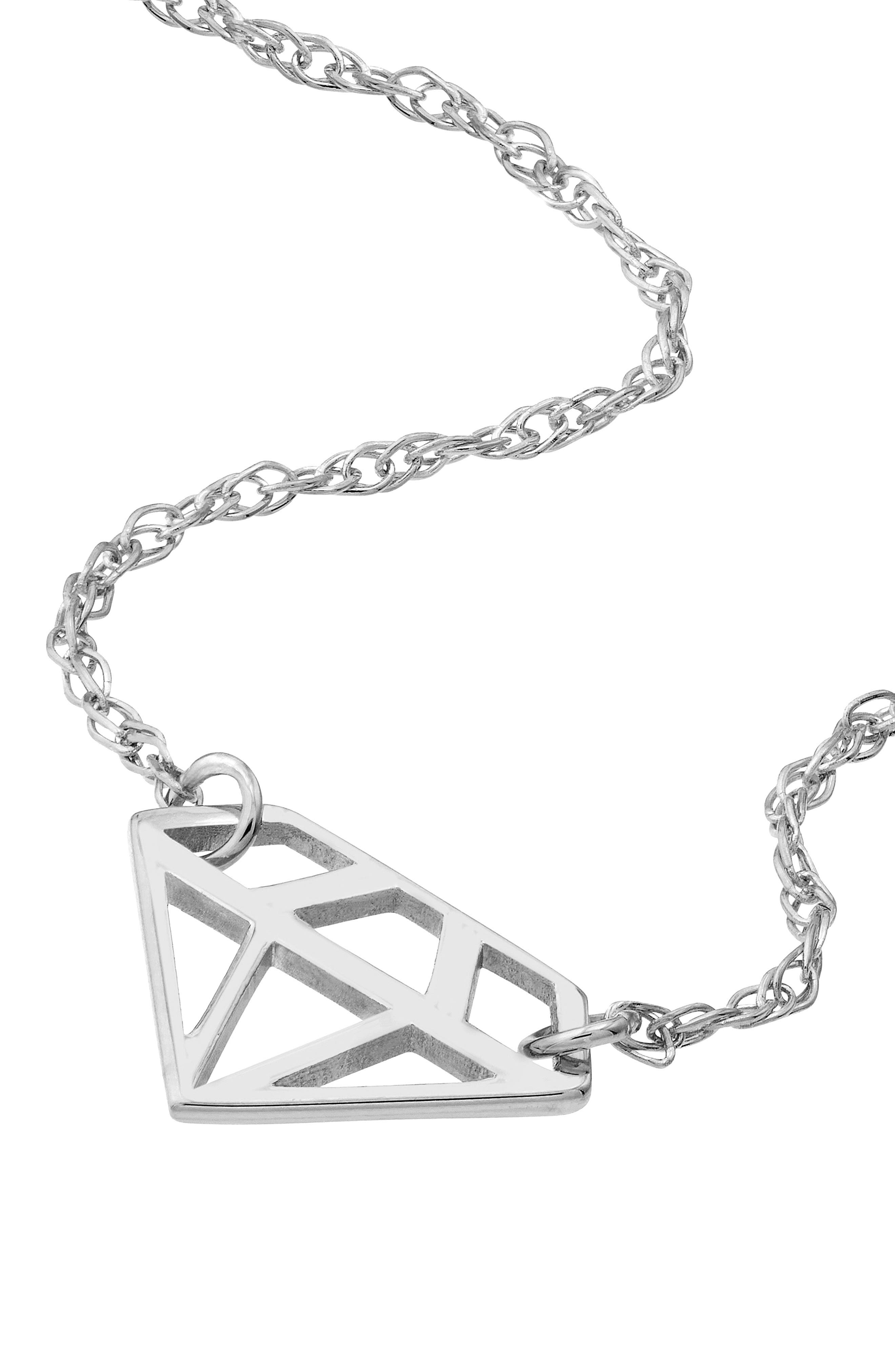 HAWLEY ST Diamond Cutout Pendant Necklace (Women) | Nordstromrack
