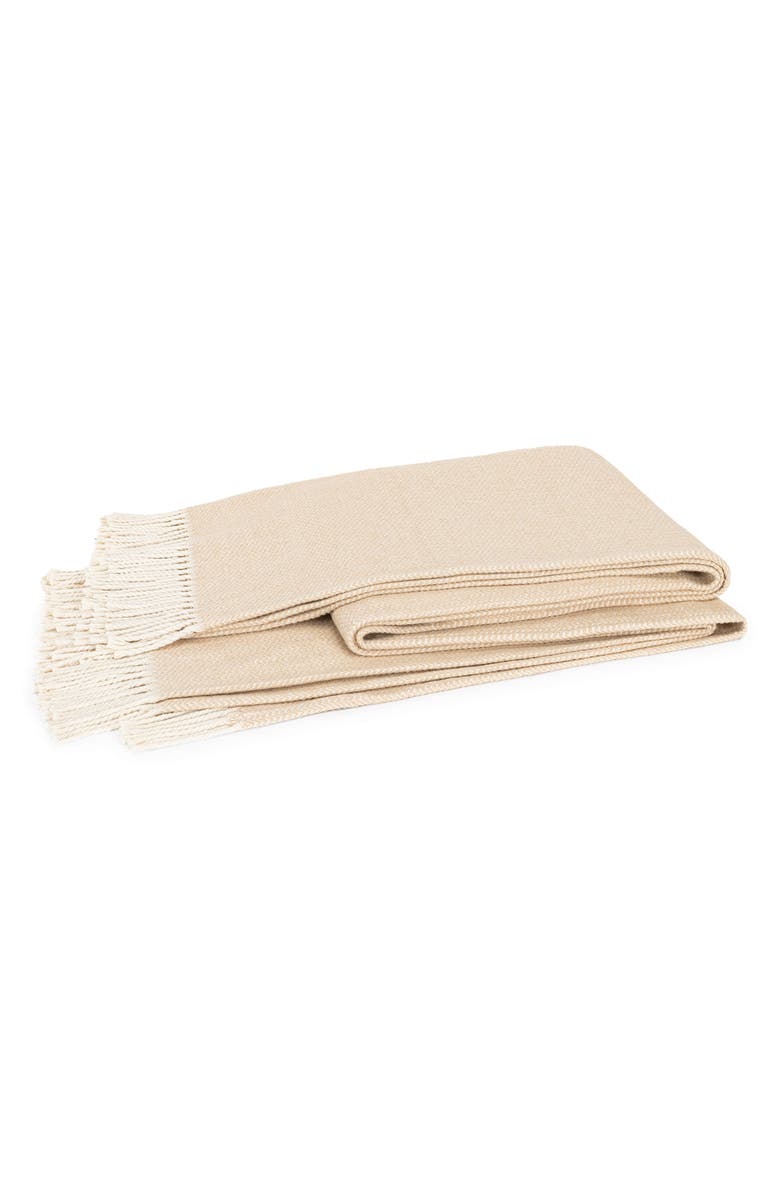 Matouk Rhodes Cotton & Alpaca Throw Blanket, Main, color, 