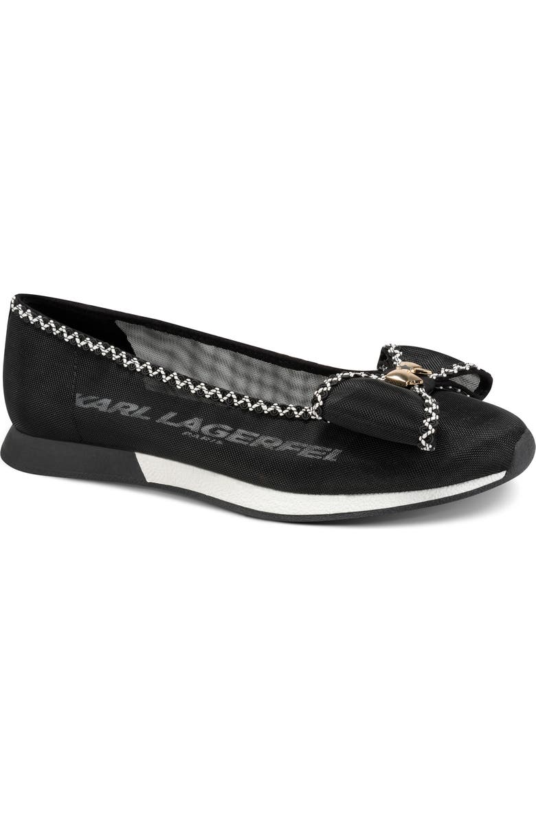 KARL LAGERFELD PARIS Macklin Ballet Flat, Main, color, Black