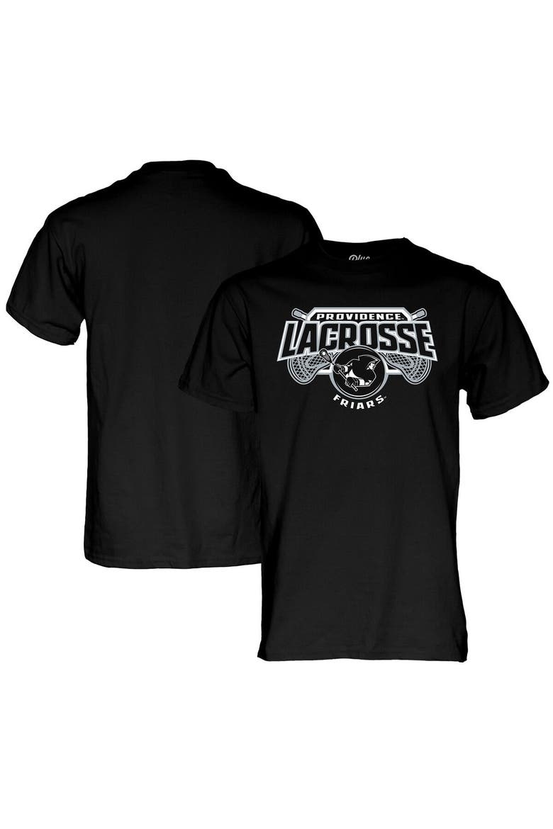 Unisex Blue 84  Black Providence Friars 2024 Men's Lacrosse Season T-Shirt, Alternate, color, Black