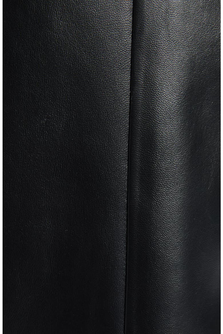 Fluid Shiny Leather Pants, Alternate, color, 1010 DOUBLE BLACK