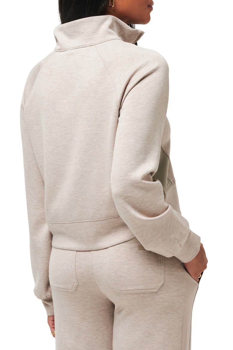 Delightful Half Zip Pullover, Alternate, color, HEATHER TAUPE