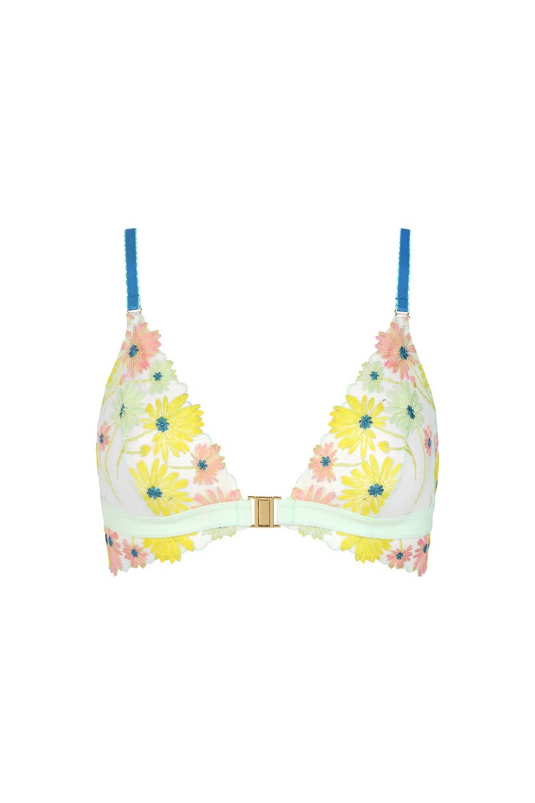 Dance des fleurs Bralette, Main, color, Mint