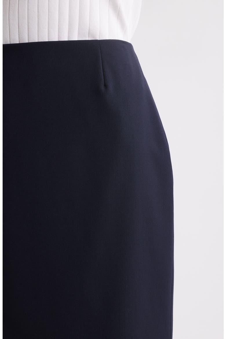 Vileah Virgin Wool Pencil Skirt, Alternate, color, DARK BLUE
