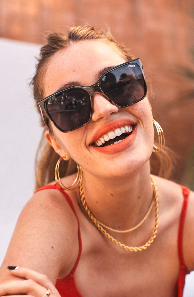 QUAY Level Up 51mm Square Sunglasses, Alternate, color, 