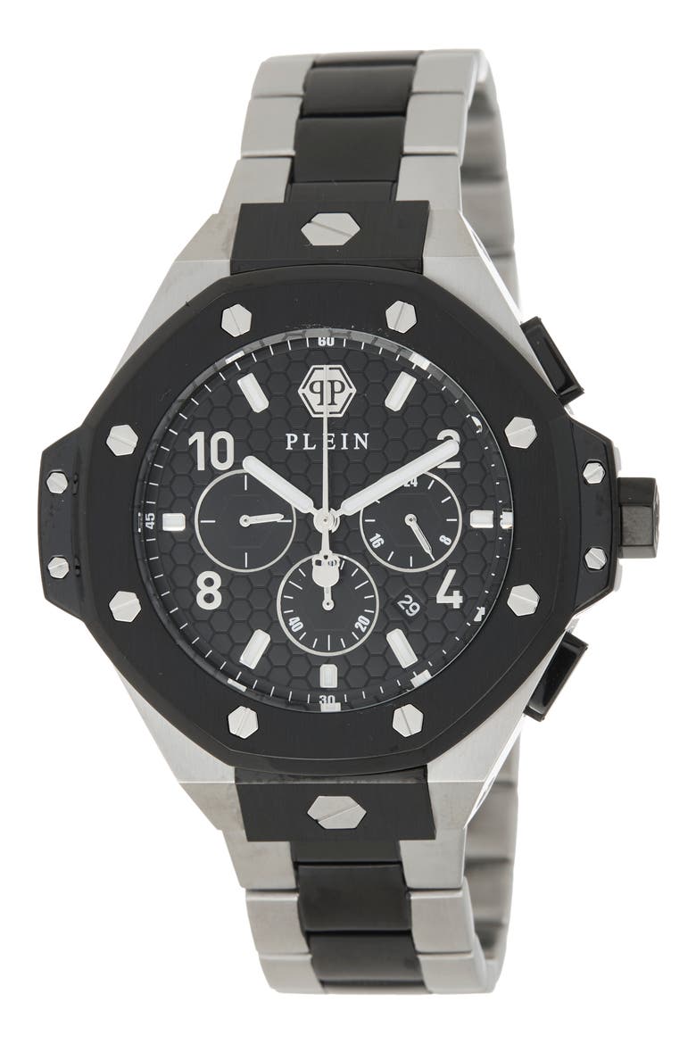 Plein Chrono Royal Chronograph Bracelet Watch, 51mm, Main, color, TTE