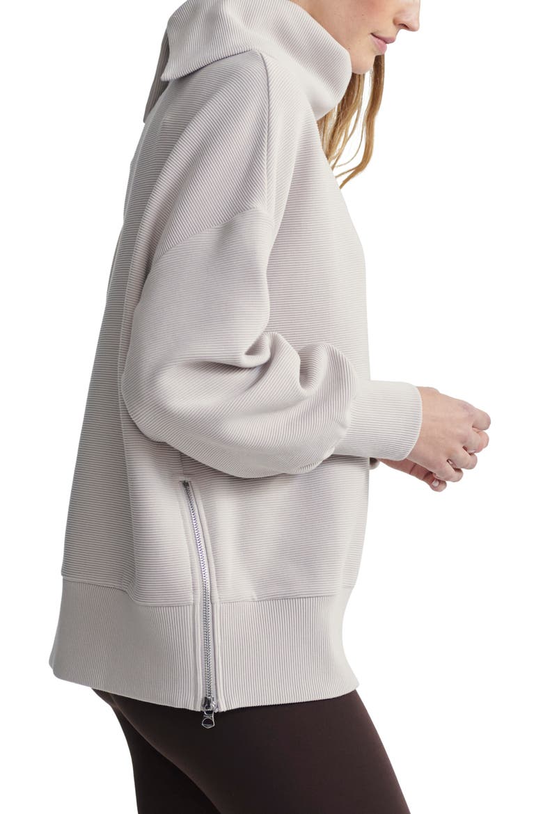 Milton Cowl Neck Sweatshirt, Alternate, color, CHATEAU GREY