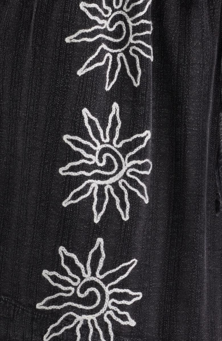 Rip Curl Topanga Embroidered Shorts, Alternate, color, Black