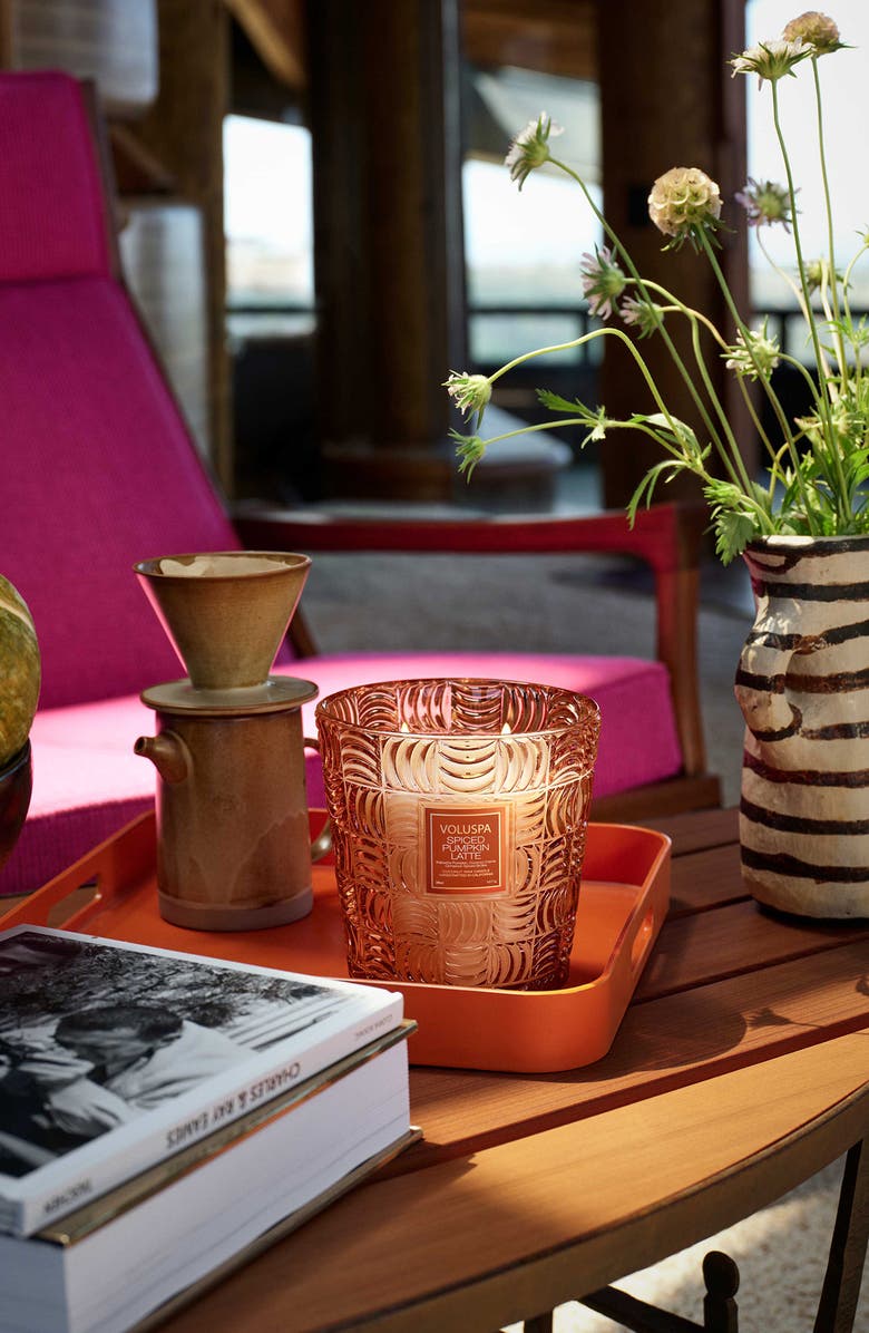 Voluspa Spiced Pumpkin Latte 3-Wick Hearth Candle, Alternate, color, 