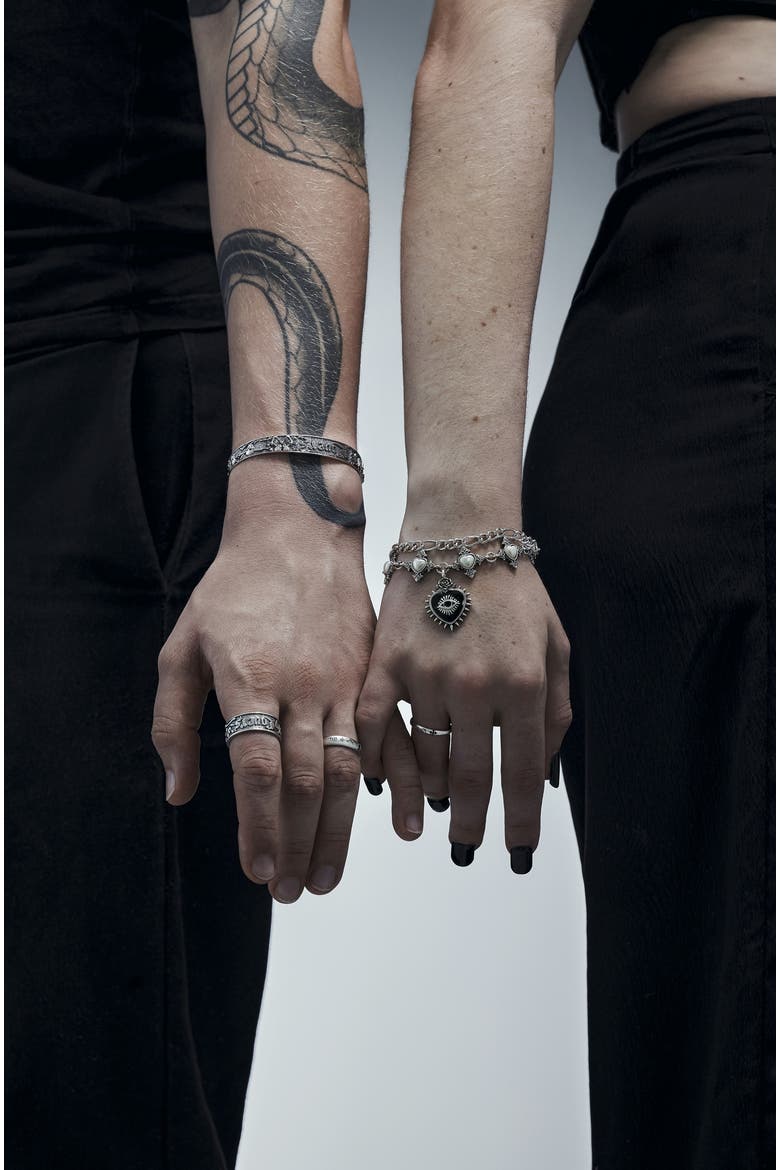 Till Death Thick Sterling Silver Ring, Main, color, Silver