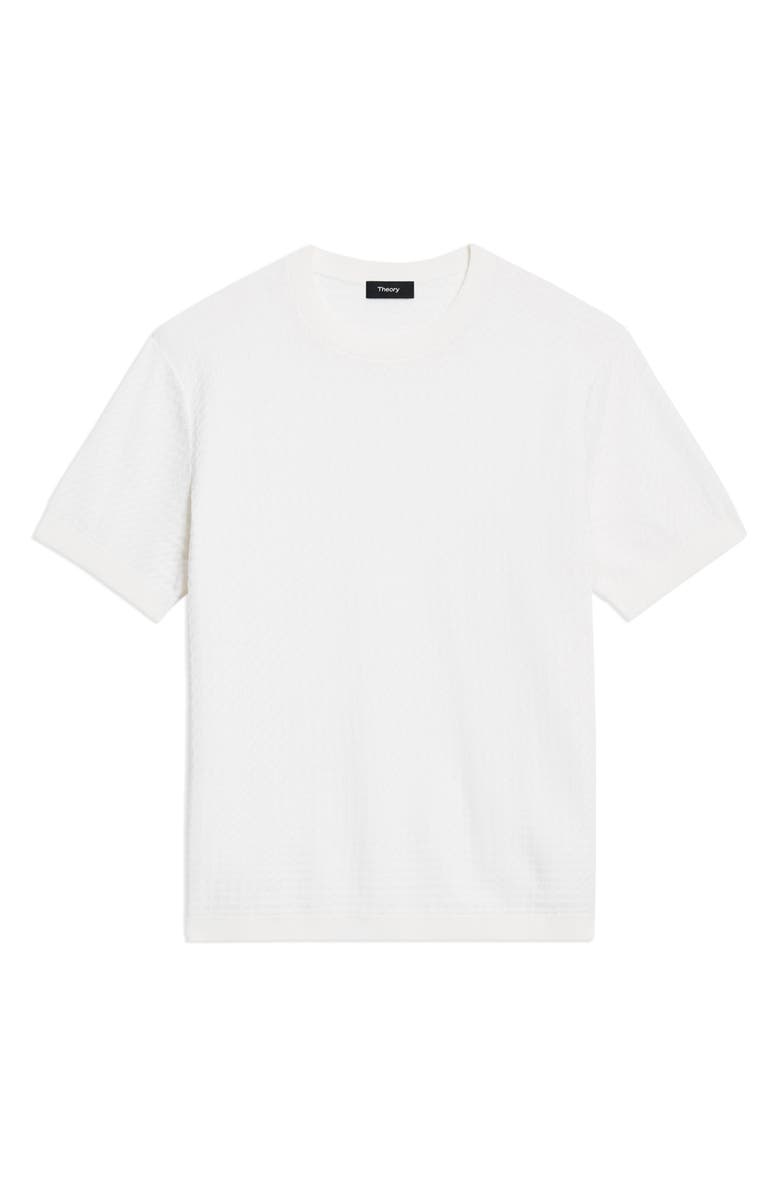 Theory Damian Tactile Crewneck T-Shirt, Alternate, color, Winter Ivory