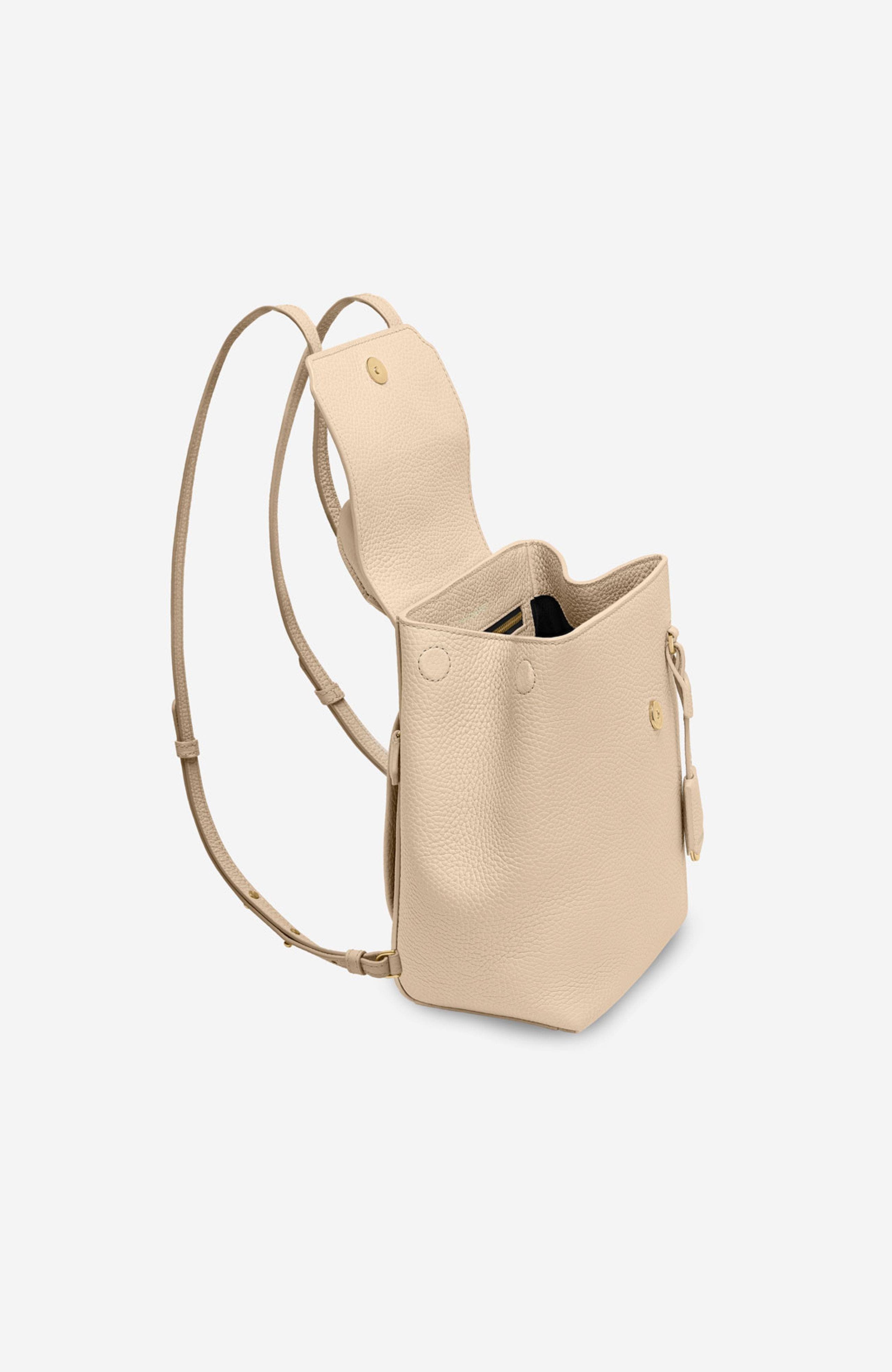 MAISON de SABRÉ Mini Soft Leather Backpack, Alternate, color, Saharan Nude