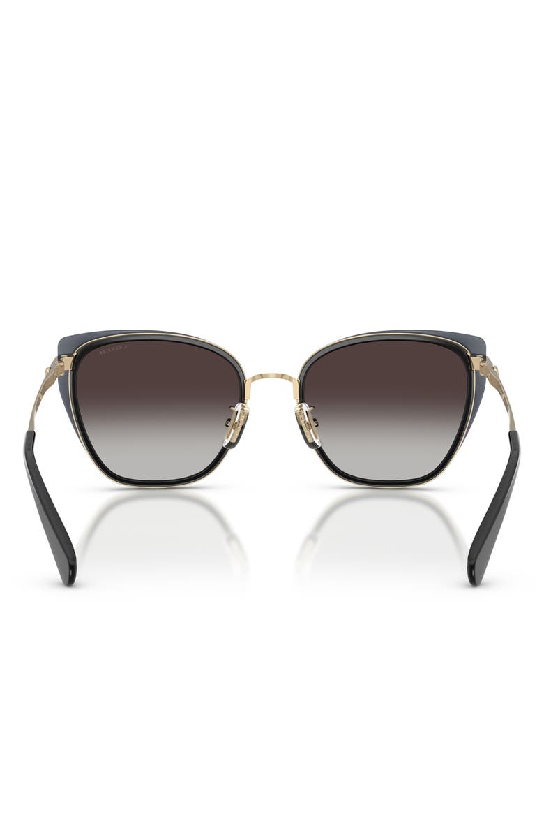 COACH 53mm Gradient Square Sunglasses, Alternate, color, Gold / Smoke / Grey Gradient