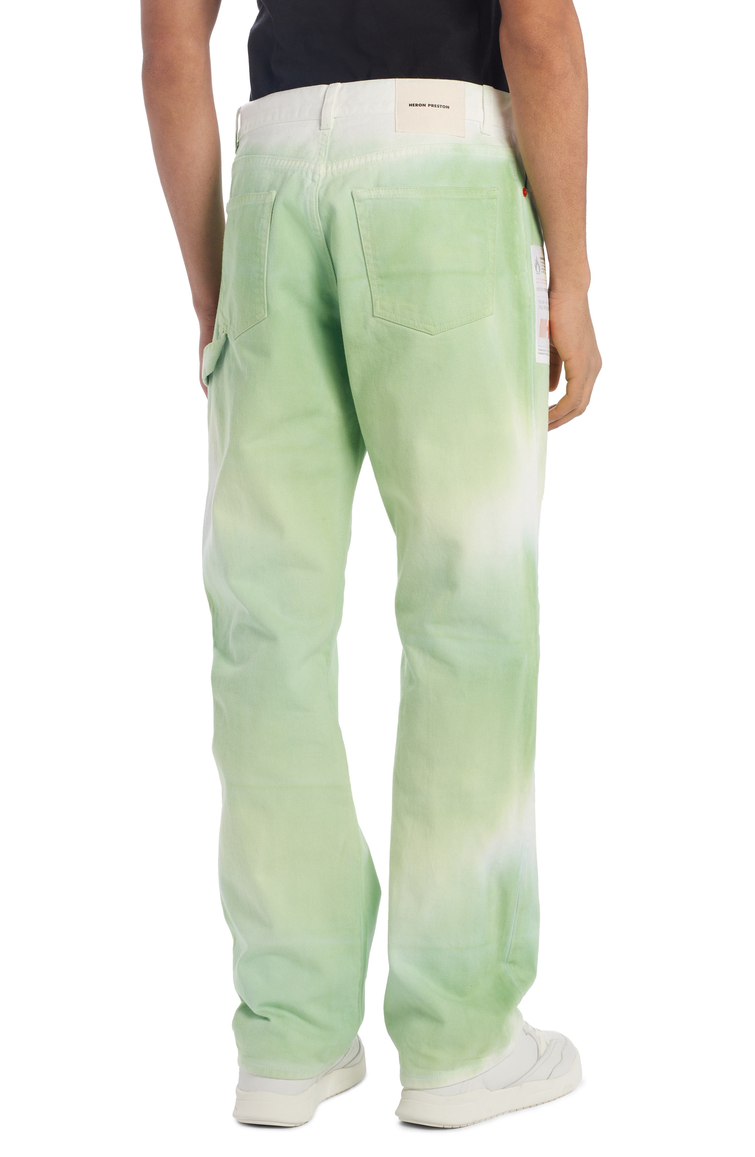 Heron Preston Logo Label Tie Dye Carpenter Jeans (Men) | Nordstrom