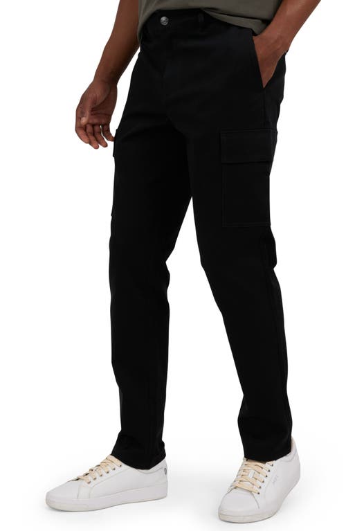 Dkny Powerstretch Flat Front Cargo Pants In Black