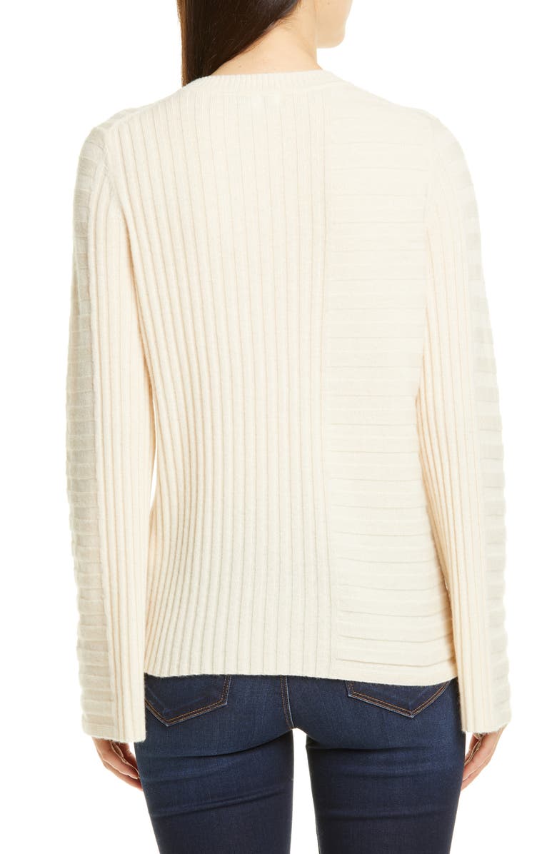 Equipment Emmaline Mixed Rib Wool & Cashmere Sweater, Alternate, color, 