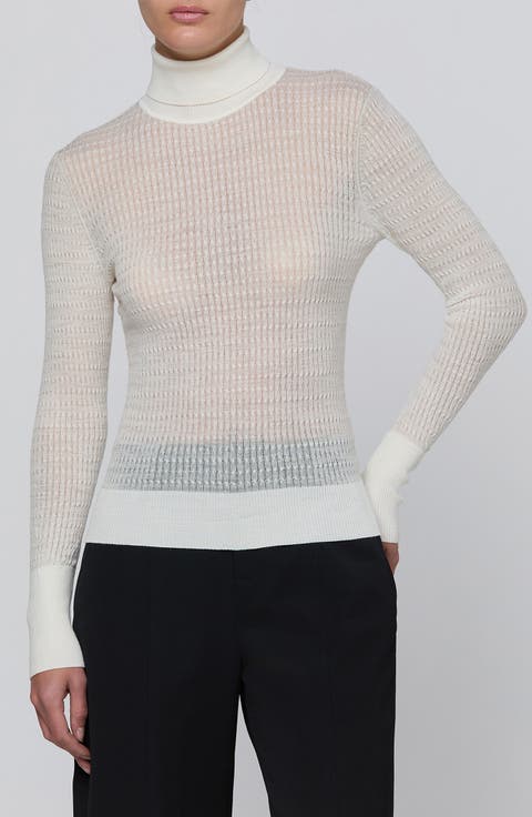 Umbra Cable Wool Turtleneck Top