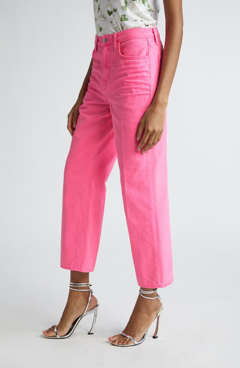 L'AGENCE June High Waist Crop Stovepipe Jeans, Alternate, color,