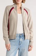 Obey Lizzie Colorblock Zip Cardigan