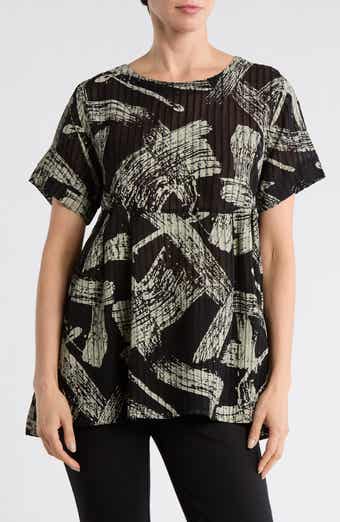 PATRIZIA LUCA Draped Grommet T-Shirt