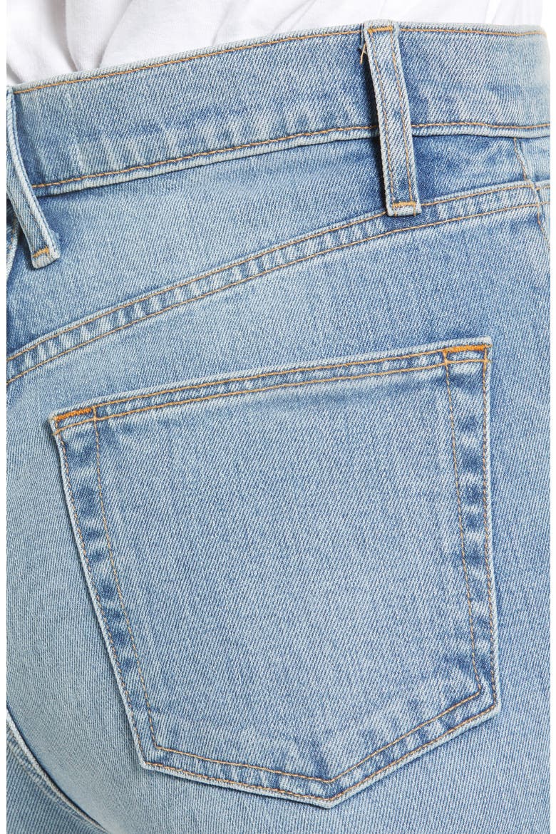 London High Waist Crop Straight Leg Jeans, Alternate, color, LOVE MATTE