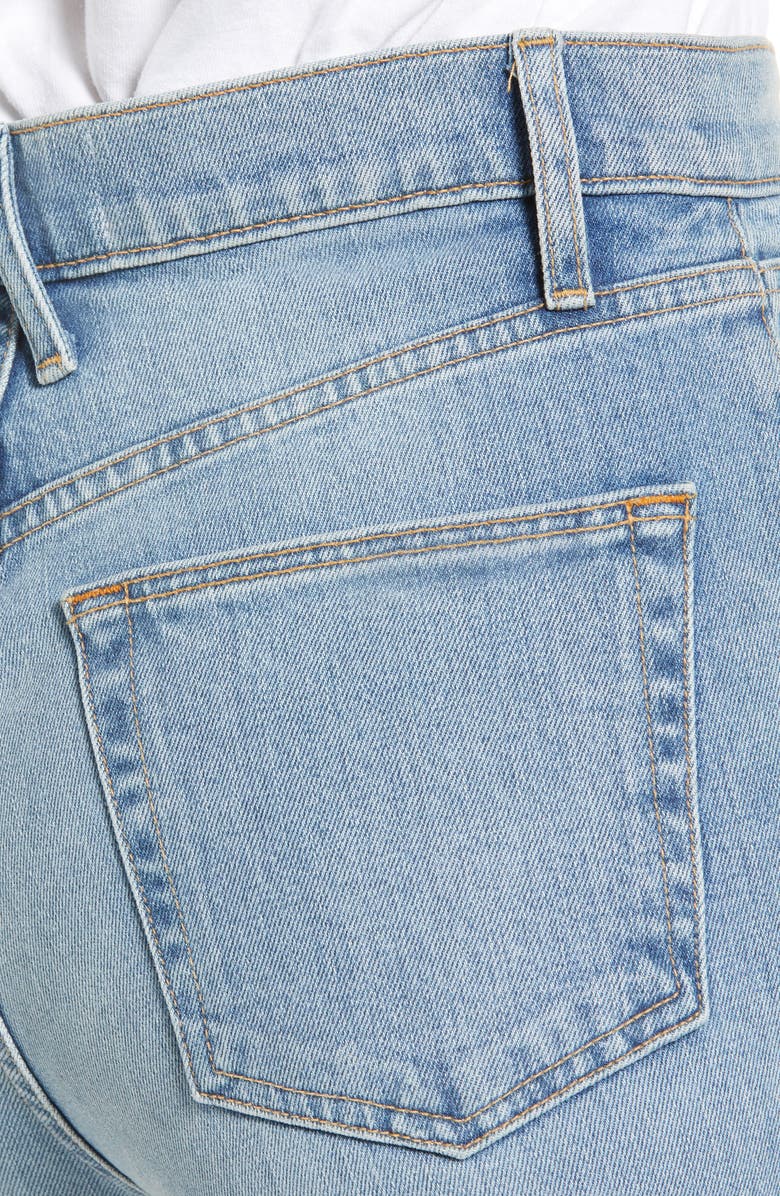 SLVRLAKE London High Waist Crop Straight Leg Jeans, Alternate, color, Love Matte